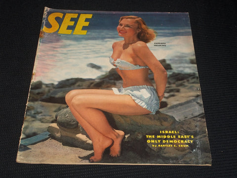 1948 NOVEMBER SEE MAGAZINE - BARBARA FREAKING FRONT COVER - E 5068