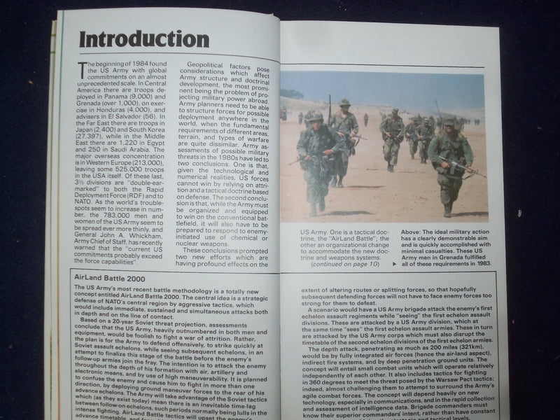 1986 AN ILLUSTRATED GUIDE TO US ARMY HARDCOVER BOOK BY RICHARD O'NEILL - KD 8799