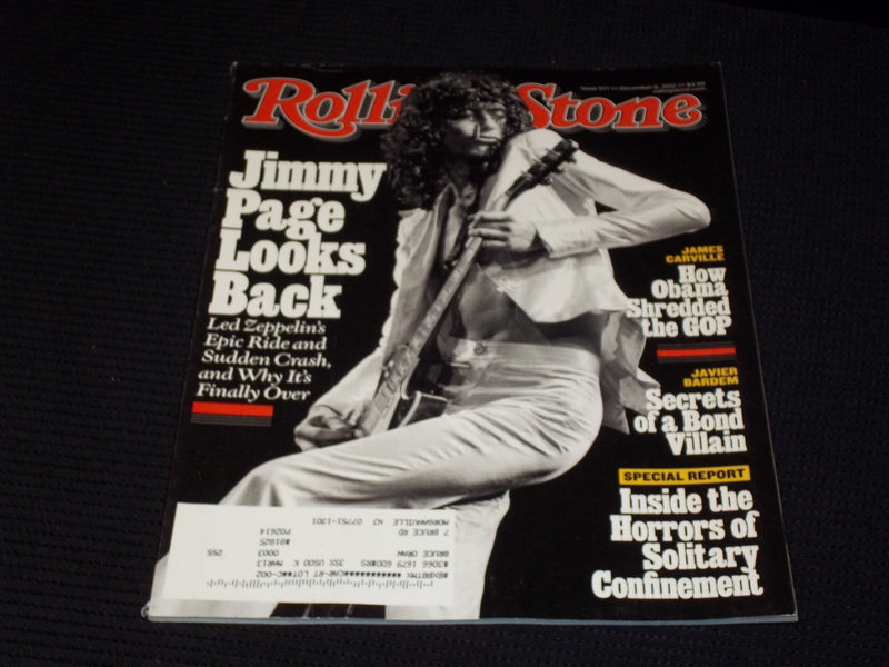 2012 DECEMBER 6 ROLLING STONE MAGAZINE - JIMMY PAGE FRONT COVER - E 1719