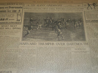 1906 NOVEMBER 18 THE BOSTON HERALD - HARVARD TRIUMPHANT OVER DARTMOUTH - BH 133