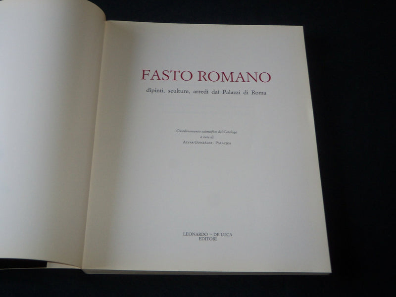 1991 FASTO ROMANO DIPINTI SCULTURE ARREDI DAI PALAZZI BY ALVAR PALACIOS - D 333