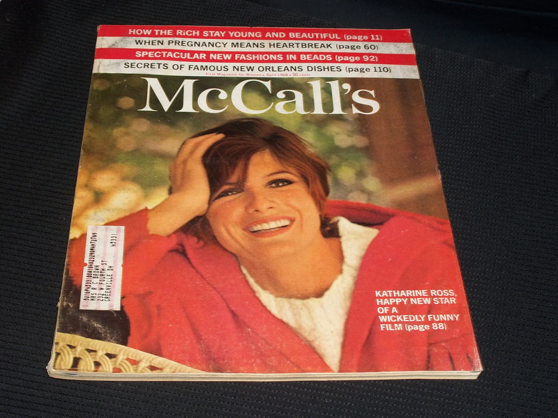 1968 APRIL MCCALL'S MAGAZINE - KATHERINE ROSS FRONT COVER - E 1162