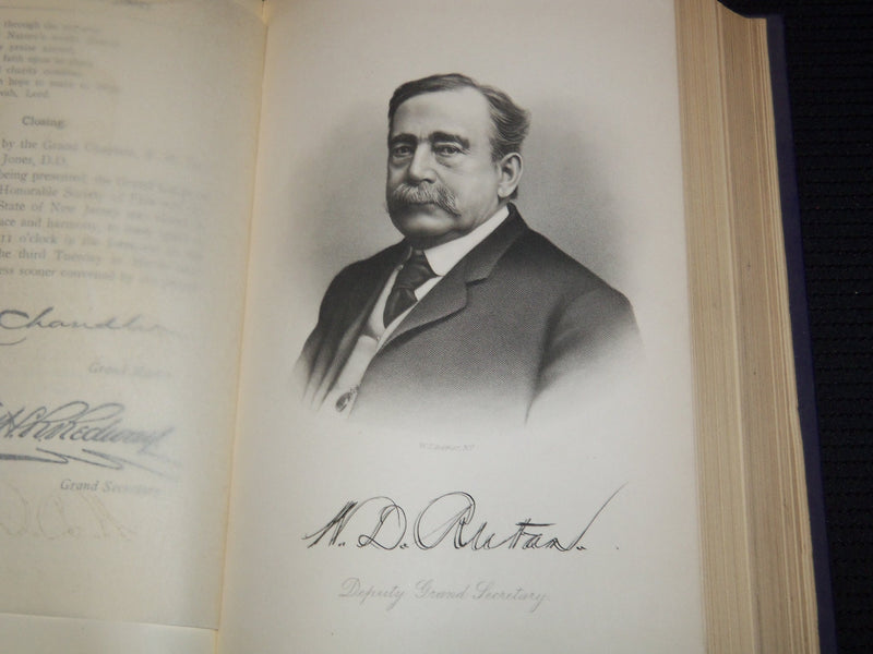 1905-1906 NEW JERSEY GRAND LODGE PROCEEDINGS BOUND VOLUMES LOT OF 2 - KD 4583R