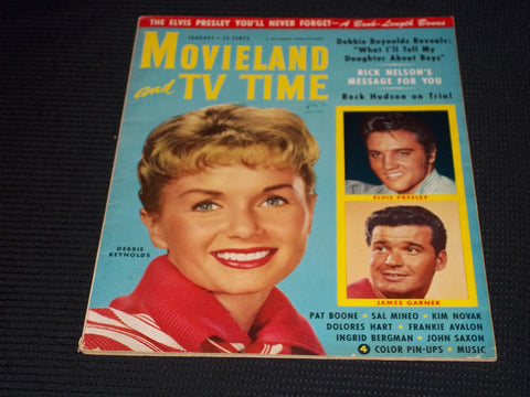 1959 JANUARY MOVIELAND & TV TIME MAGAZINE - DEBBIE REYNOLDS COVER - E 15574