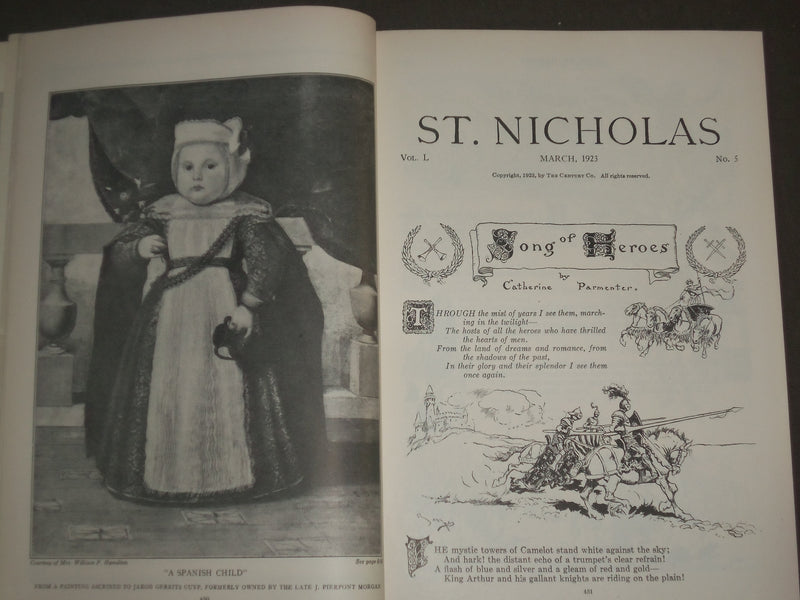 1923 MARCH ST. NICHOLAS MAGAZINE - ILLUSTRATIONS, STORIES & ADS - B 4627