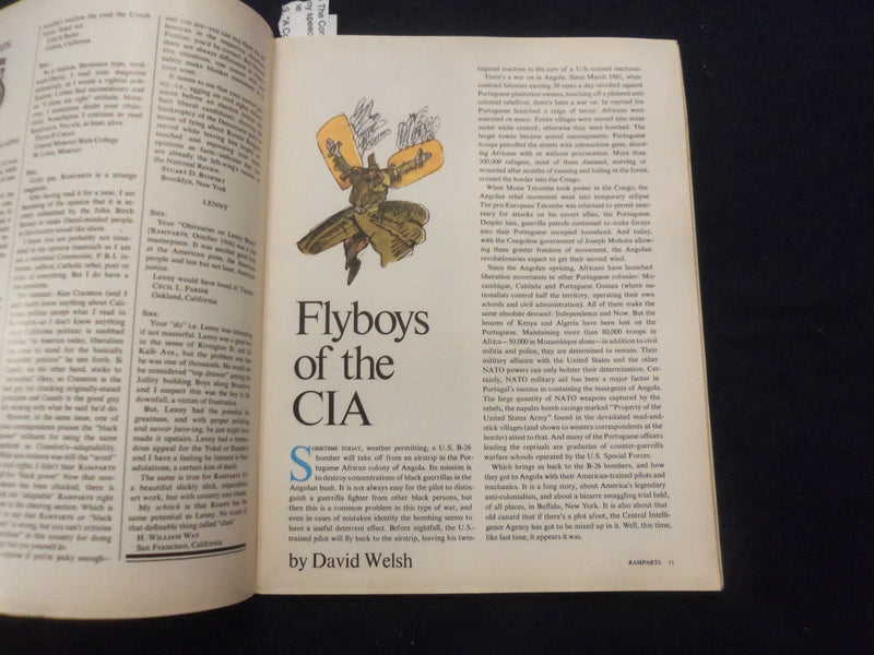 1966 DECEMBER RAMPARTS MAGAZINE - FLY BOYS OF THE CIA - SP 5540Q