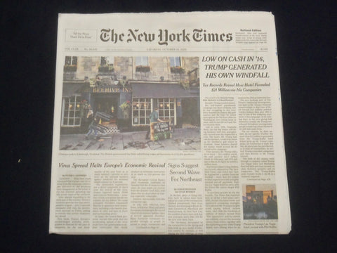 2020 OCT 10 NEW YORK TIMES- WHITEY FORD DIED 1928-2020 -TRUMP GENERATED WINDFALL