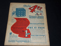 1928 APRIL RADIO NEWS MAGAZINE - WEIGHING IN FRONT COVER - E 5196