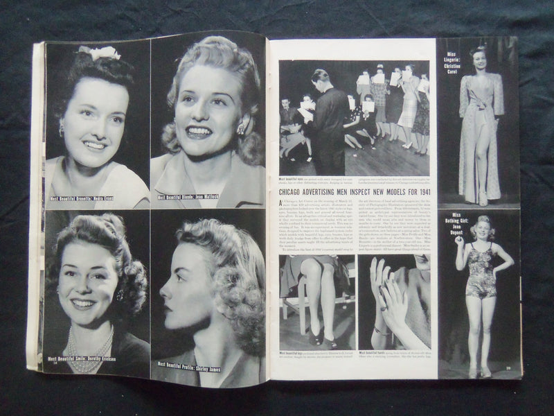 1941 MARCH 24 LIFE MAGAZINE - SPRING VEILS IN FASHIION - L 227