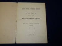 1879 CONGREGATIONAL CHURCH IN RUTLAND SERMON BY REV. JAS. GIBSON JOHNSON- J 4559
