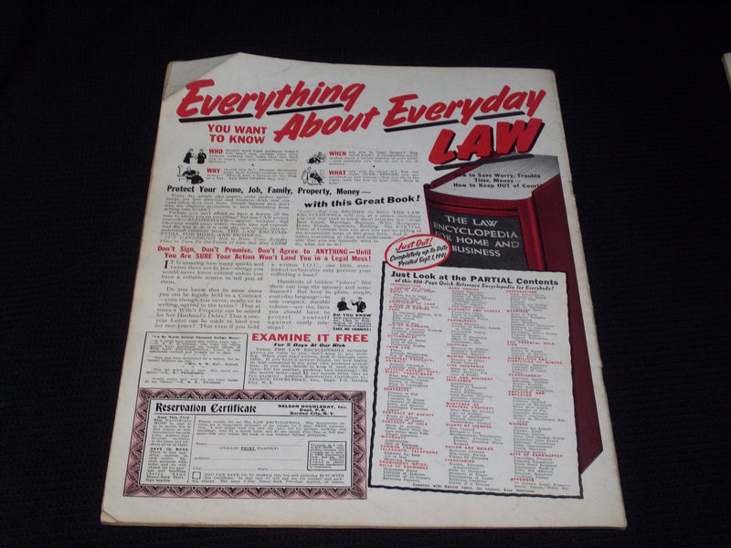 1941 SEPTEMBER 30 PIC MAGAZINE - JEAN MARTIN NICE FRONT COVER - E 2561