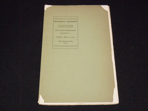 1900 FIRST BAPTIST MEETING HOUSE DISCOURSE - HENRY KING - PROVIDENCE - J 7526