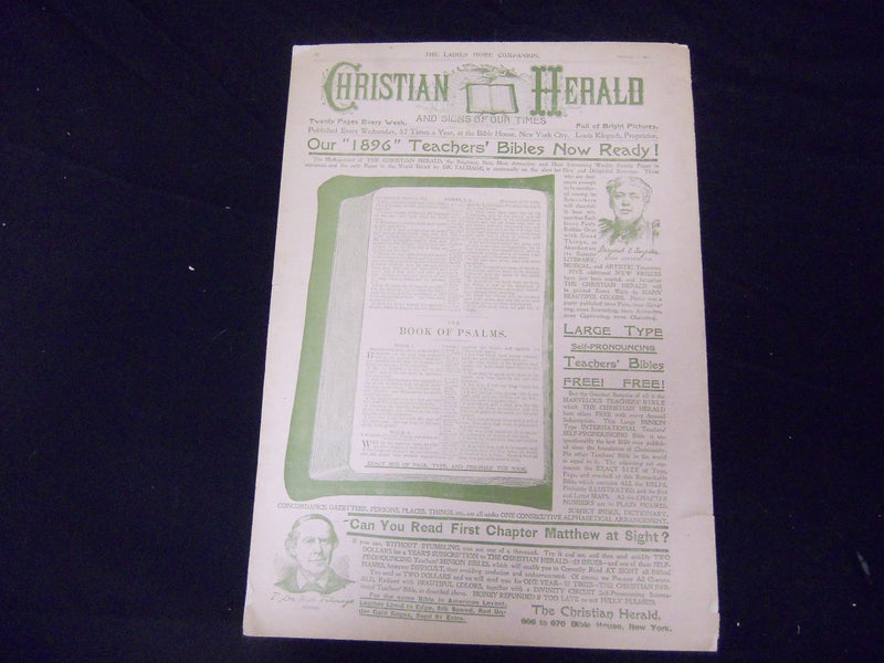 1895 OCT 15 LADIES HOME COMPANION MAGAZINE - GREAT ILLUSTRATIONS & ADS- ST 1843