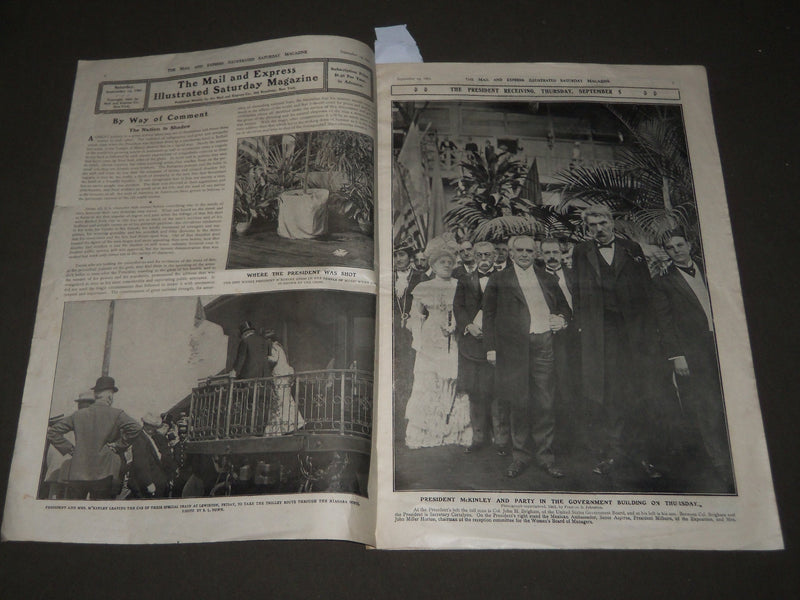 1901 SEPTEMBER 14 THE MAIL AND EXPRESS MAGAZINE - PRESIDETN MCKINLEY - NP 2921