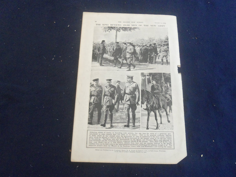 1914 OCT 10 THE GRAPHIC WAR BUDGET MAGAZINE-QUEEN OF EMPIRE'S WOMANHOOD -B 4164I