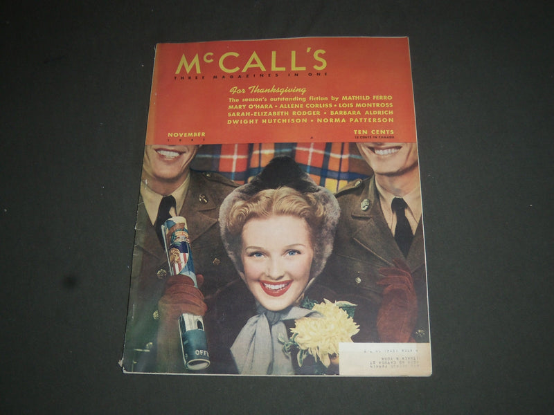1941 NOVEMBER MCCALL'S MAGAZINE - NICE COVER, STORIES & ADS - SP 6802