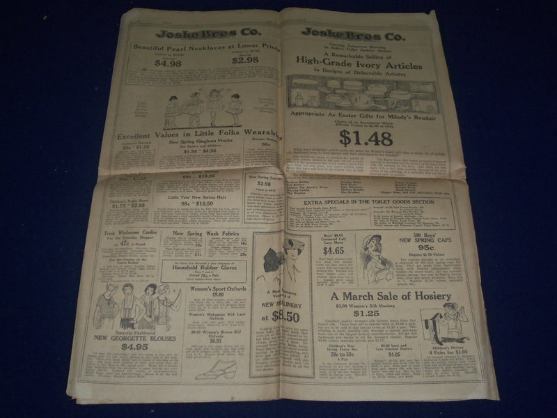 1921 MARCH 4 SAN ANTONIO SUNDAY LIGHT NEWSPAPER - HARDING & COOLIDGE - NP 972D
