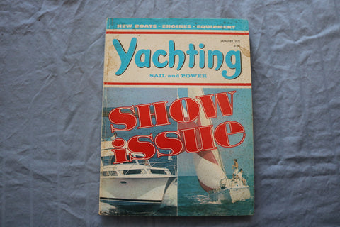 1971 JANUARY YACHTING MAGAZINE - SHOW ISSUE COVER - E 9493
