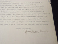 1917 WM. DUDLEY FOULKE TYPED SIGNED LETTER - MR. PARKINSON - J 5360