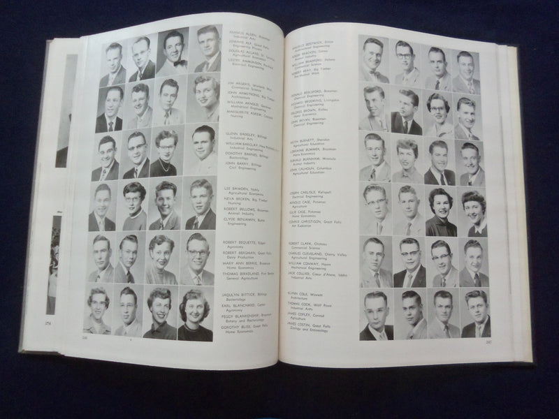 1955 MONTANAN MONTANA STATE UNIVERSITY YEARBOOK - BOZEMAN, MONTANA - YB 3097