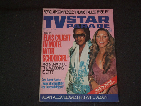 1975 FEBRUARY TV STAR PARADE MAGAZINE - ELVIS PRESLEY - LINDA THOMPSON - ST 6283