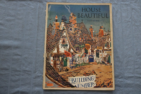 1924 SEPTEMBER HOUSE BEAUTIFUL MAGAZINE - BUILDING NUMBER - E 9348