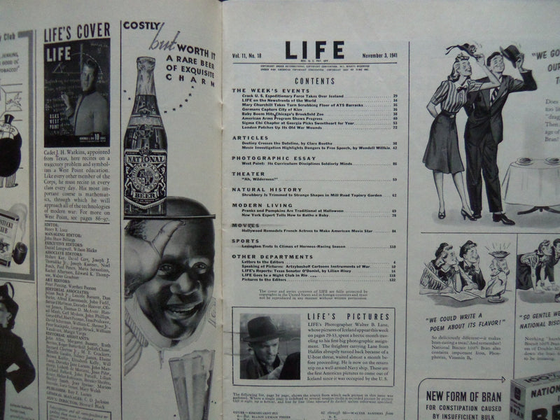 1941 NOVEMBER 3 LIFE MAGAZINE - WEST POINT CADET - L 259