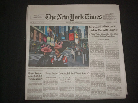 2020 DECEMBER 1 NEW YORK TIMES-LONG, DARK WINTER LOOMS BEFORE U.S. GETS VACCINES