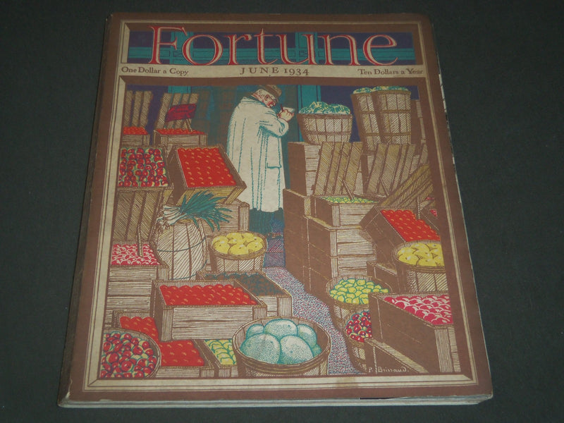 1934 JUNE FORTUNE MAGAZINE - GREAT COVER & ADS - F 52