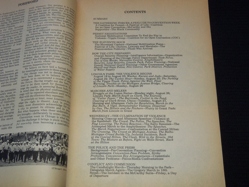 1968 ANATOMY OF A POLICE RIOT - CHICAGO - FIRST PRINTING - J 7452