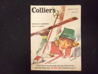 1947 JAN 18 COLLIER'S MAGAZINE - GREAT ILLUSTRATIONS, ARTICLES & ADS - ST 3653