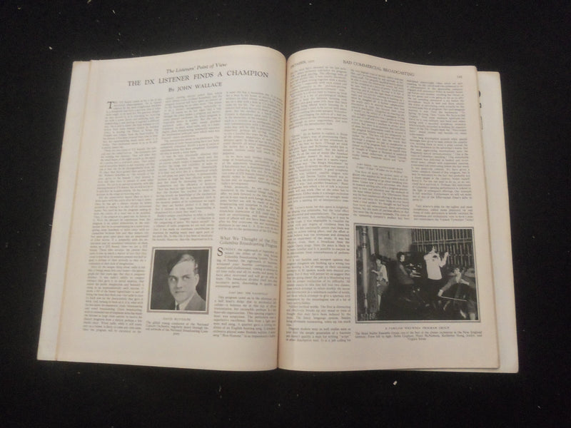 1927 DECEMBER RADIO BROADCAST MAGAZINE - NICE COVER, ARTICLES & PHOTOS - B 434K
