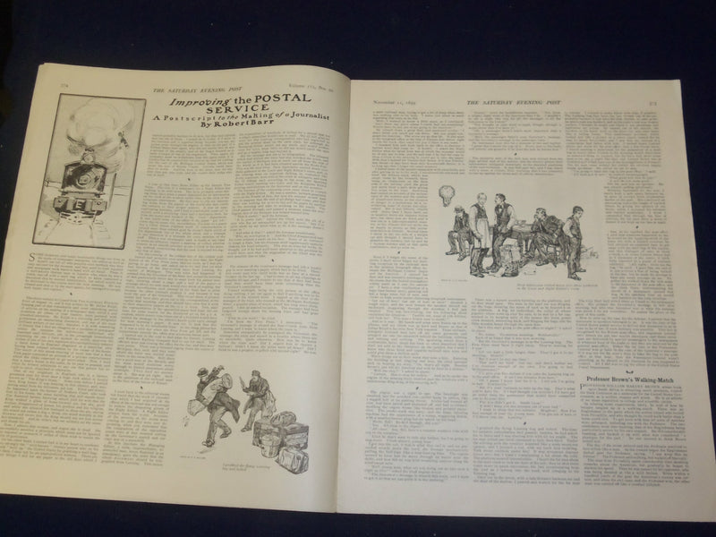 1899 NOV 11 THE SATURDAY EVENING POST MAGAZINE-BLAINE'S FIGHT PRESIDENCY- B 6722