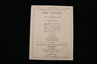 1926 JUNE 13 THE THEATER RIVOLI PROGRAM & TICKET STUBS- ARLETTE MARCHAL - K 1914
