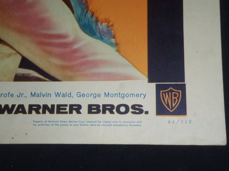 1961 THE STEEL CLAW 1/2 SHEET MOVIE POSTER - GEORGE MONTGOMERY - P 422