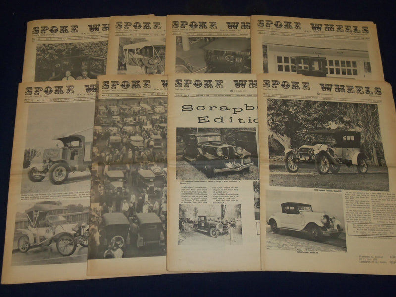 1966-1970 SPOKE WHEELS CAR NEWSPAPER LOT 45 ISSUES - TEXAS - PHOTOS - NP 1811