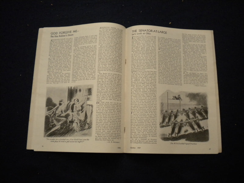 1937 OCTOBER JUDGE MAGAZINE - IMPORTED FROM JAPAN - B 439G