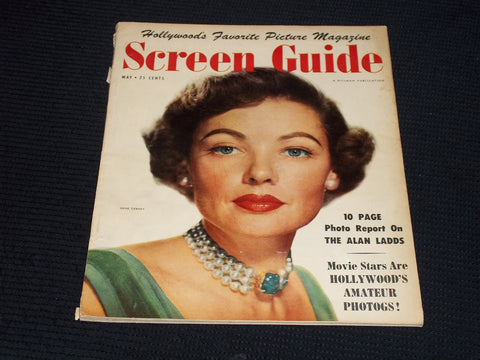 1950 MAY SCREEN GUIDE MAGAZINE - GENE TIERNEY FRONT COVER - E 14815