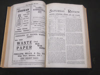 1918 SATURDAY REVIEW 2 BOUND VOLUMES - COMPLETE YR- PUBLISHED IN LONDON - R 1118
