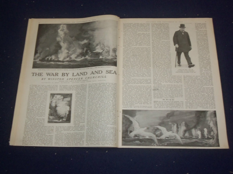 1916 SEP 30 COLLIER'S MAGAZINE -WAR BY LAND & SEA, BY WINSTON CHURCHILL- ST 6712