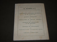 1961 N. BOUBEE & CIE. COLLECTIONS D'HISTOIRE NATURELLE FRENCH CATALOGUE - FR 507