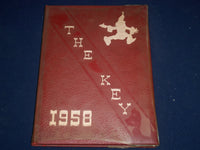 1958 THE KEY KEYPORT HIGH SCHOOL YEARBOOK - NEW JERSEY - GREAT PHOTOS - YB 495