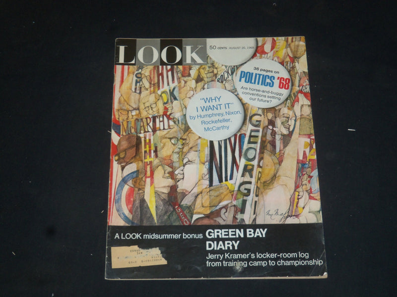 1968 AUGUST 20 LOOK MAGAZINE - POLITICS 1968 COVER - SP 8079