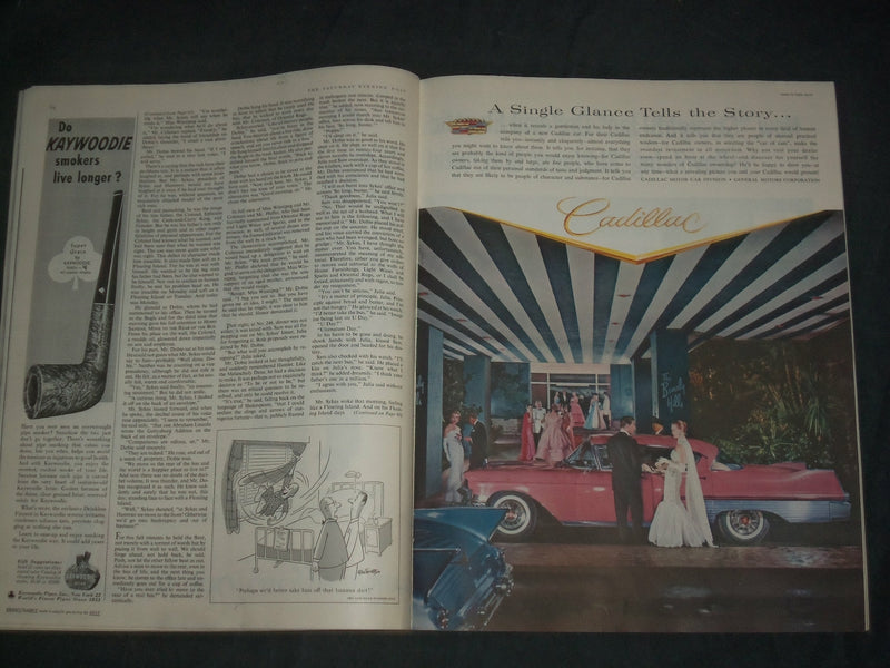 1957 MAY 4 THE SATURDAY EVENING POST MAGAZINE - ILLUSTRATED COVER - SP 2481B