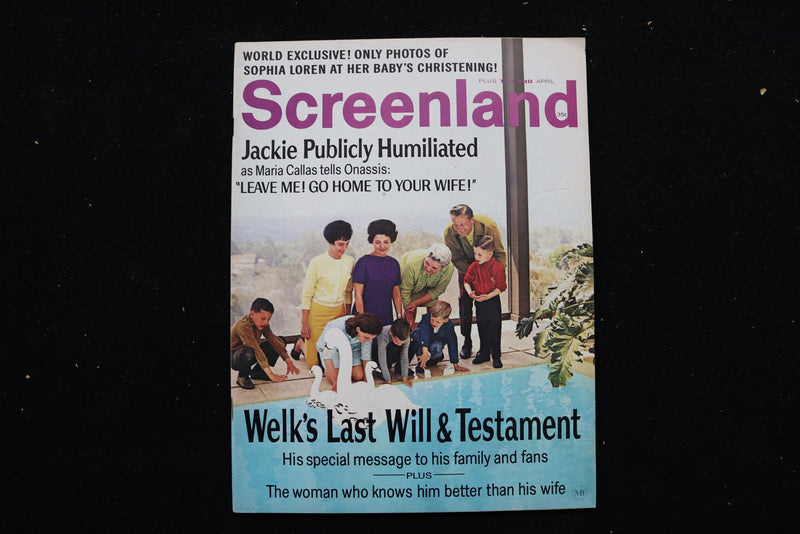1969 APRIL SCREENLAND MAGAZINE - LAWRENCE WELK AND FAMILY COVER - E 25739