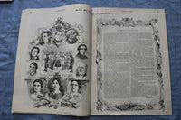 1858 NOV 6 LE MONDE ILLUSTRE MAGAZINE-PUBLICATION DES PROTOCOLES-FRENCH- NP 8442
