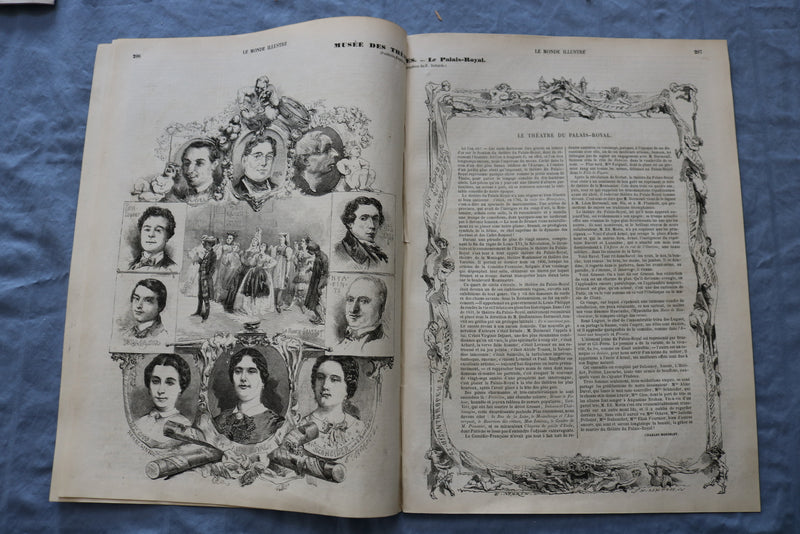 1858 NOV 6 LE MONDE ILLUSTRE MAGAZINE-PUBLICATION DES PROTOCOLES-FRENCH- NP 8442