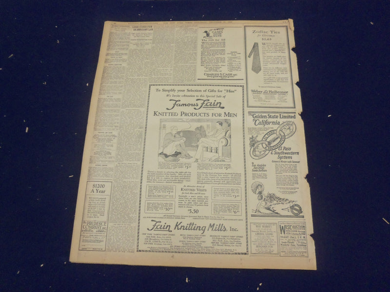 1923 DECEMBER 15 NEW YORK TIMES - OBREGON LAUNCHES DRIVE IN THE WEST - NT 9234