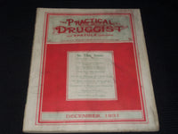 1931 DECEMBER THE PRACTICAL DRUGGIST MAGAZINE NICE PHARMACY ISSUE - E 4379