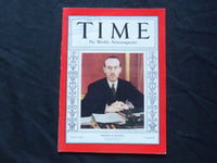 1937 JUNE 14 TIME MAGAZINE - PAUL VAN ZEELAND, PREMIER OF BELGIUM - T 566